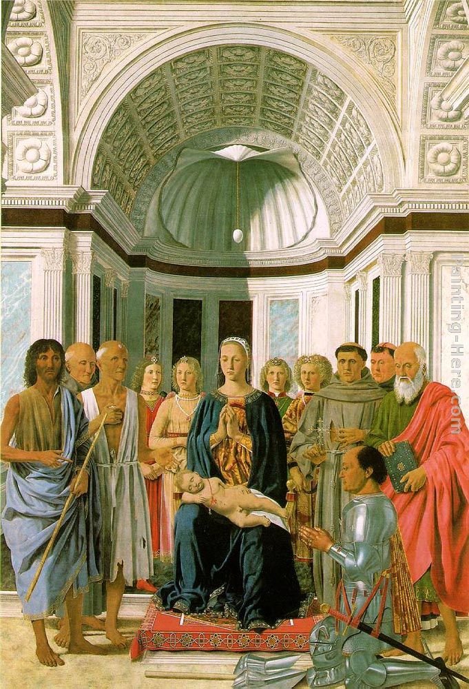 Piero della Francesca Madonna and Child with Saints (Montefeltro Altarpiece)